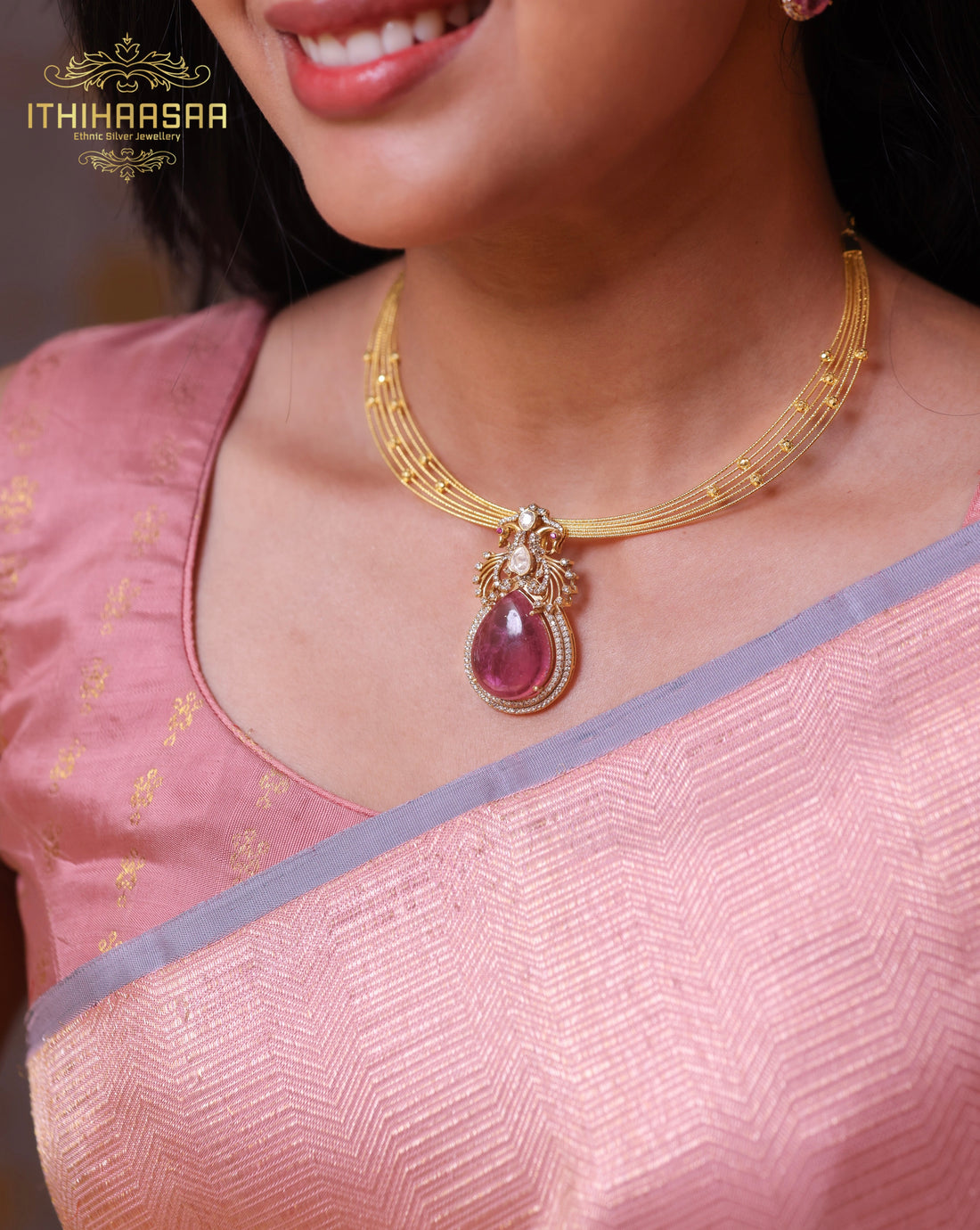 Ishanya Uncut Polki Hasli Set