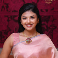 Mayurika Hasli Necklace with detachable Kundan Pendant Set