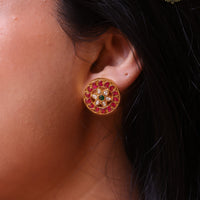 Mayurika Hasli Necklace with detachable Kundan Pendant Set