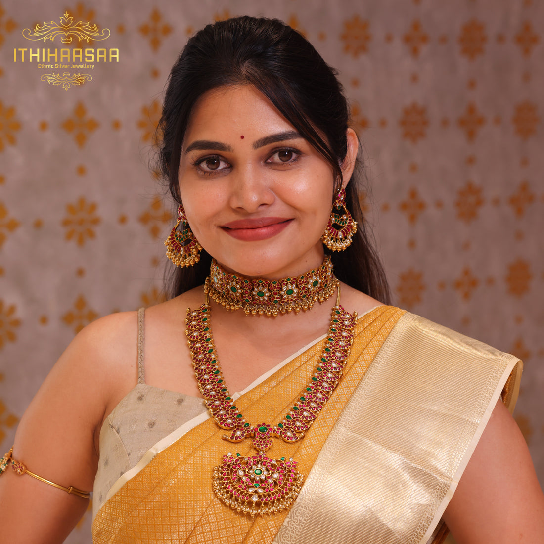 Vamika - Grand Bridal Double Side Mango Haar
