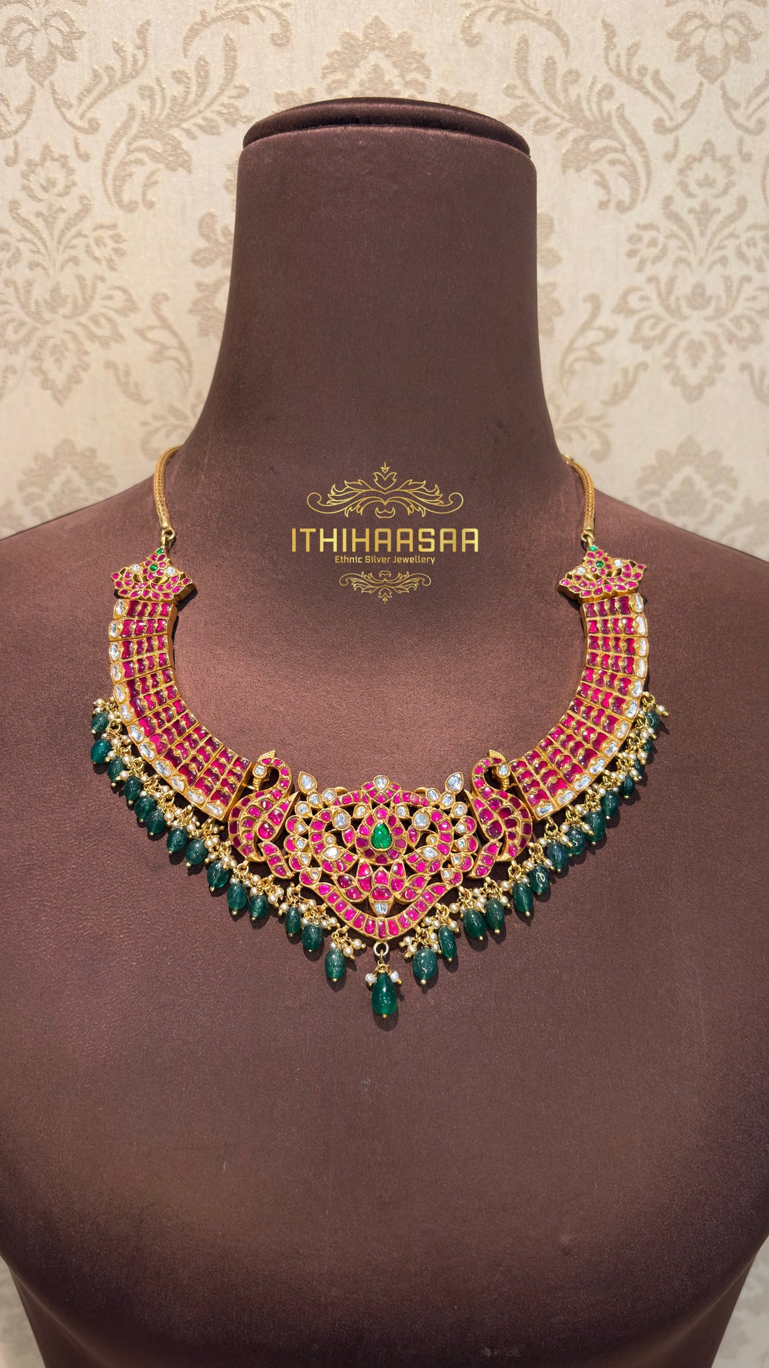 Padmika 3-in-1 Detachable Antique Kundan Necklace