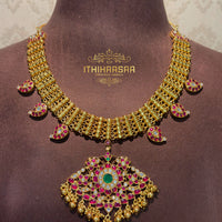 Samiksha - Grand Antique Kundan Necklace