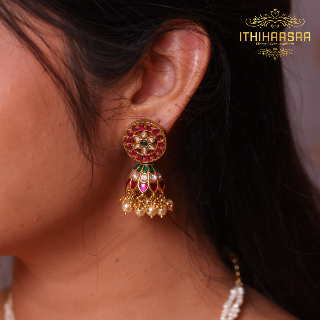 Mukta Manjari – 2 in 1 Real Pearl Kundan Mango Necklace