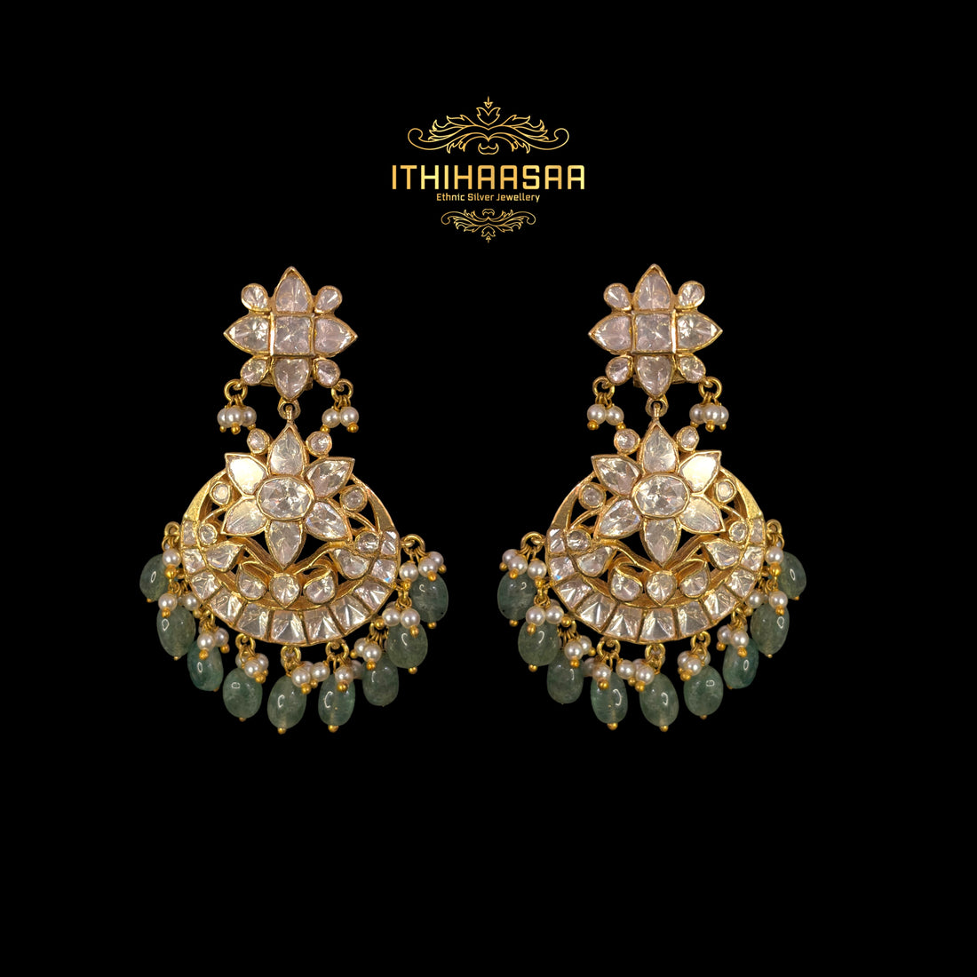 Shahira Uncut Polki Earrings