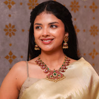 Swarnika Mango Kundan Necklace
