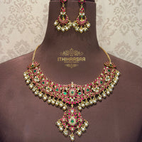 Swathika 2 in 1 Antique Kundan Necklace/ Choker