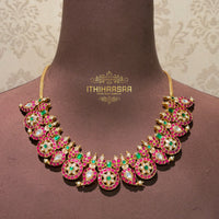  Double-Sided Antique Vintage Kundan Necklaces with real pearls and made with 92.5 silver
