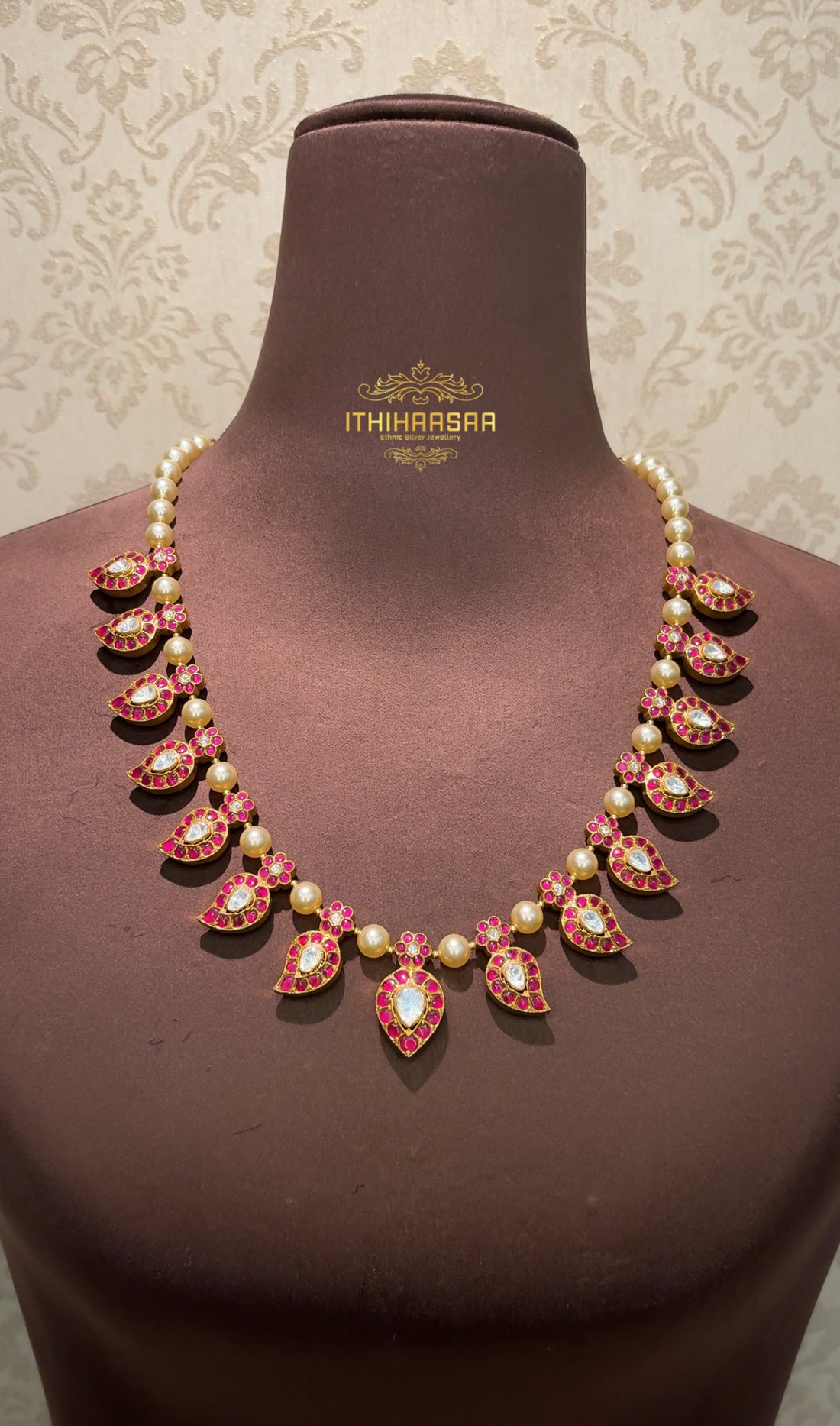 Double Sided Pearl Mango Mala Set