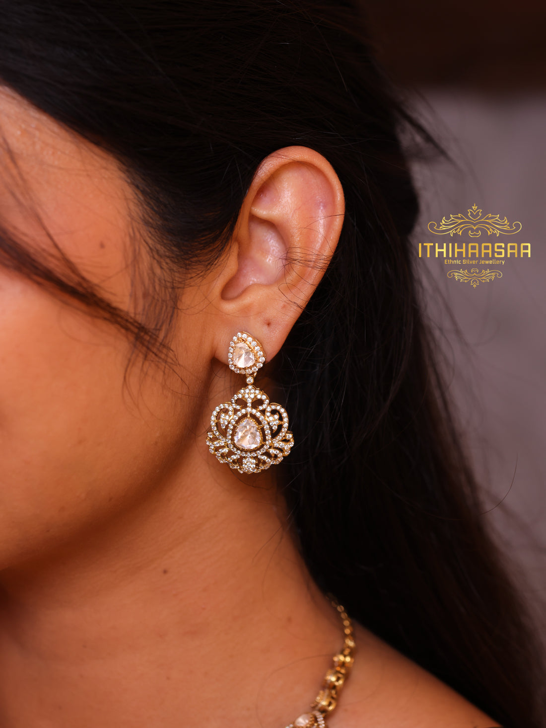 Tanmaya Statement Victorian Uncut Polki Necklace