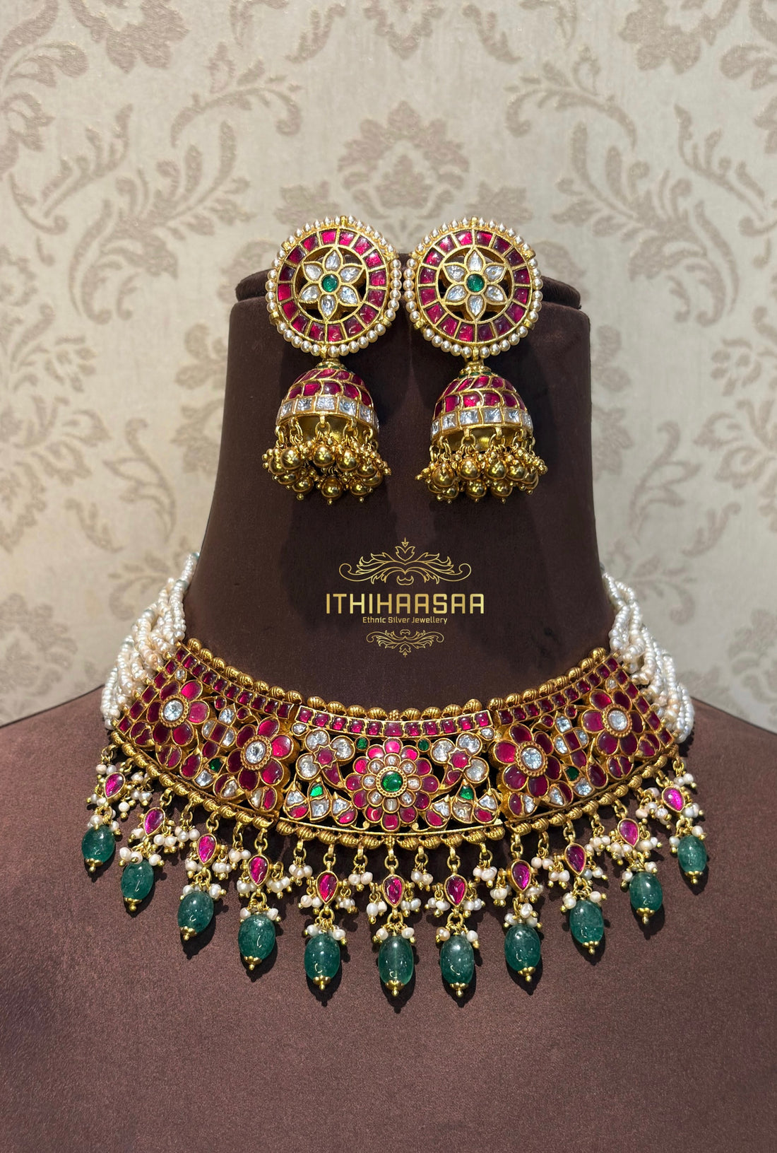 Anvitha - Grand Kundan Pearl Choker