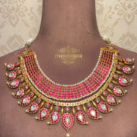 Ananya 10 in 1 Grand Antique Kundan Mango Mala