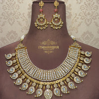 Ananya 10 in 1 Grand Antique Kundan Mango Mala