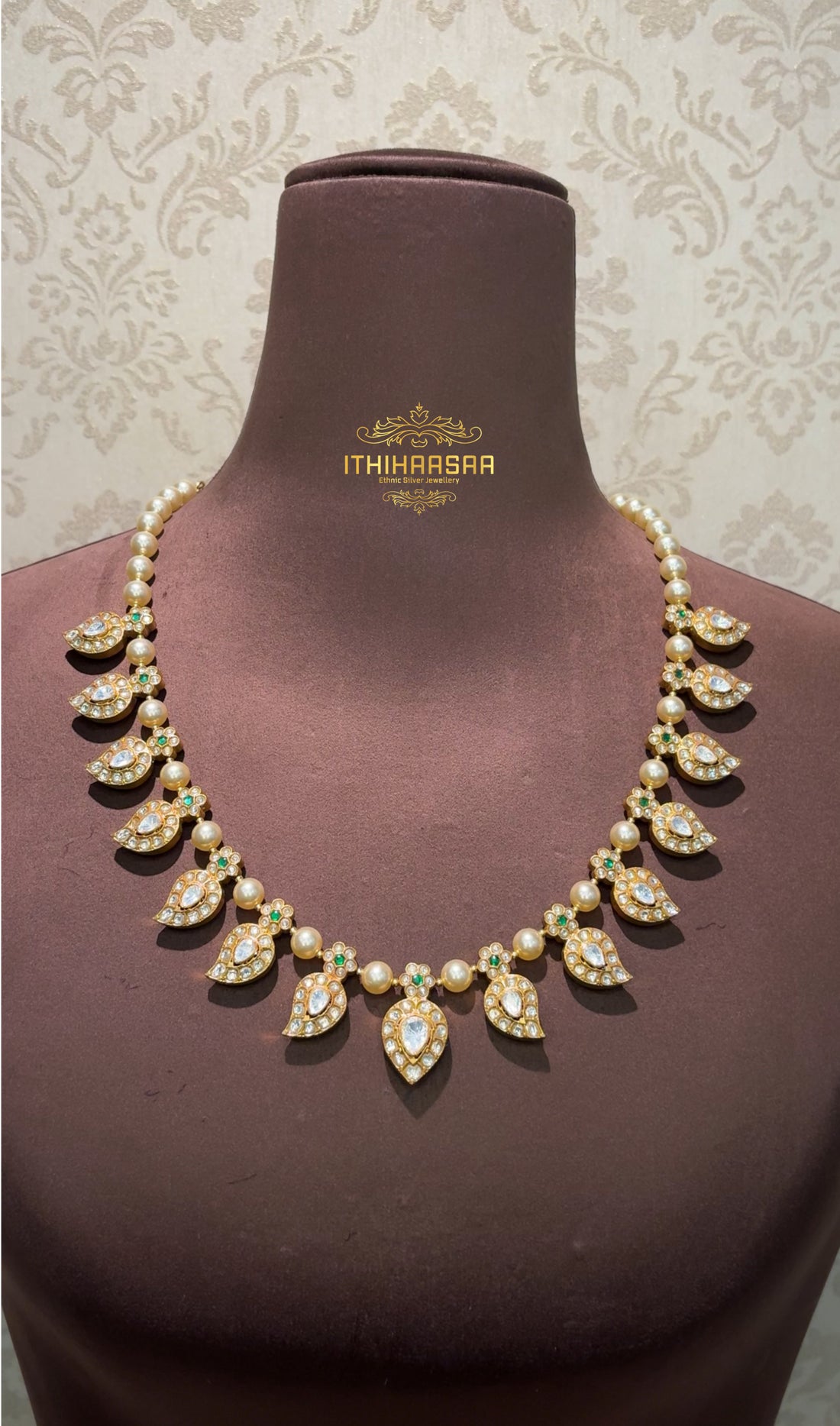Double Sided Pearl Mango Mala Set