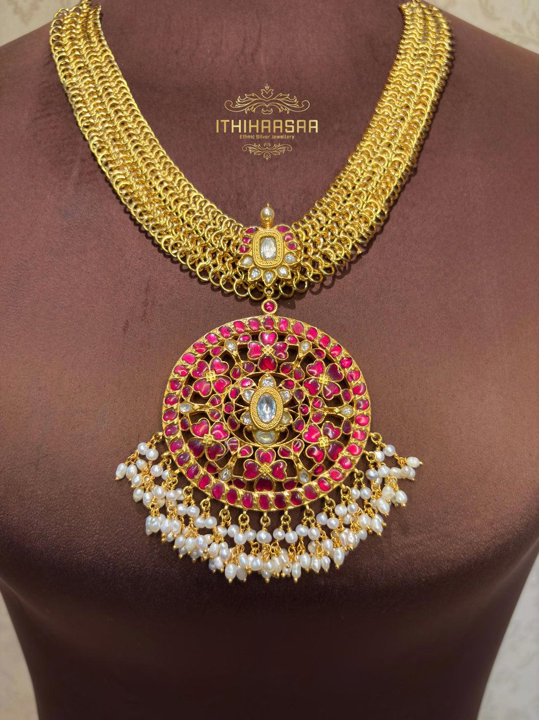 Madhuri Antique Kundan Necklace