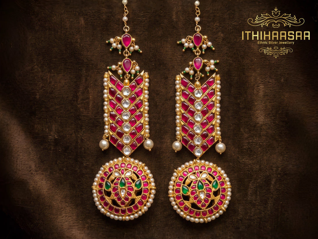 Mahini Grand Antique Kundan Necklace