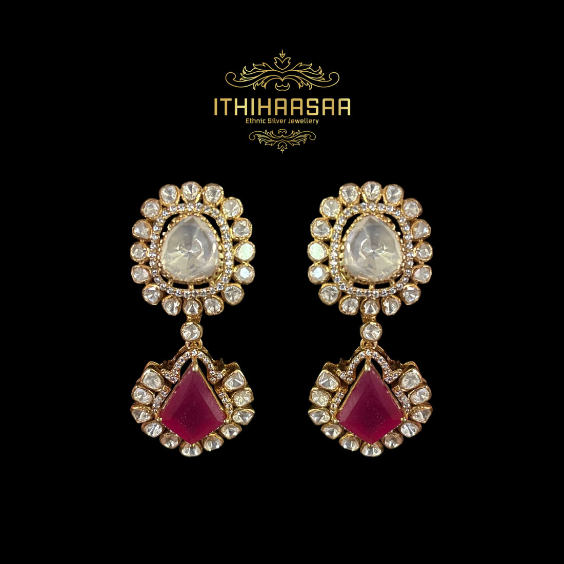 Ratnavahli Navrathan Uncut Polki Necklace