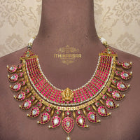 Ananya 10 in 1 Grand Antique Kundan Mango Mala