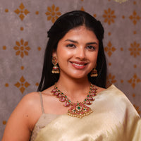 Swarnika Mango Kundan Necklace