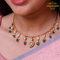 Vanya 2-in-1 Reversible Kundan Mango Hasli Necklace