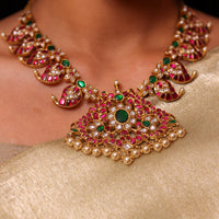 Swarnika Mango Kundan Necklace