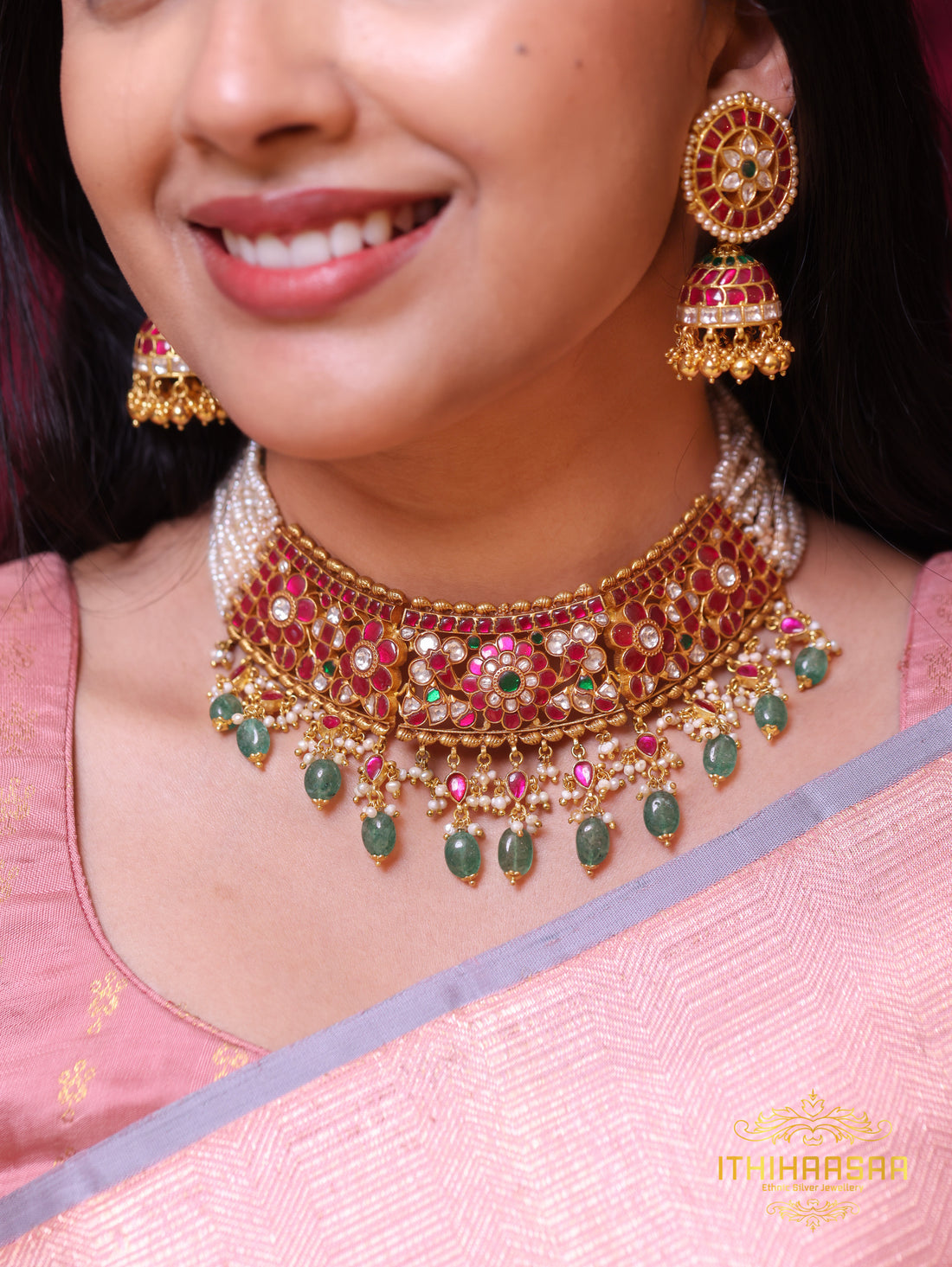 Anvitha - Grand Kundan Pearl Choker
