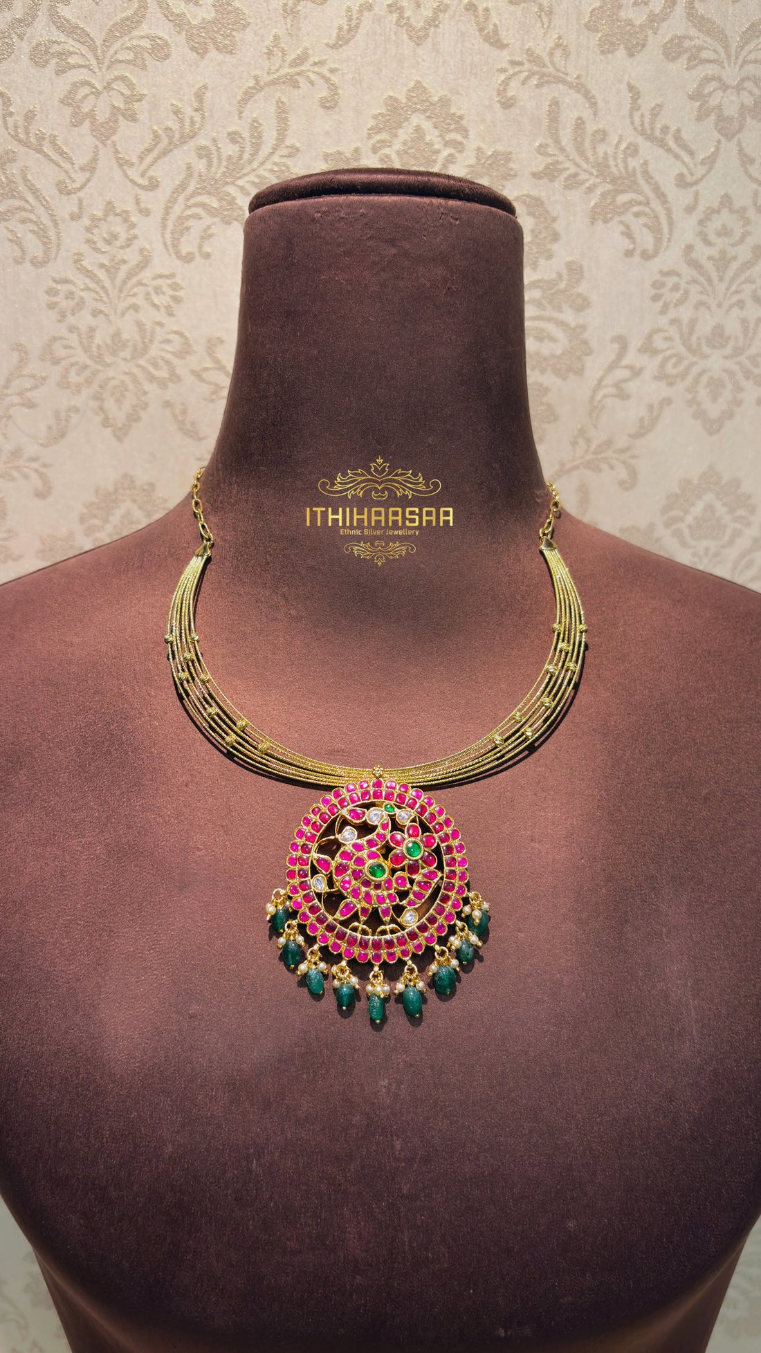 Padmika 3-in-1 Detachable Antique Kundan Necklace