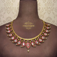 Ananya 10 in 1 Grand Antique Kundan Mango Mala