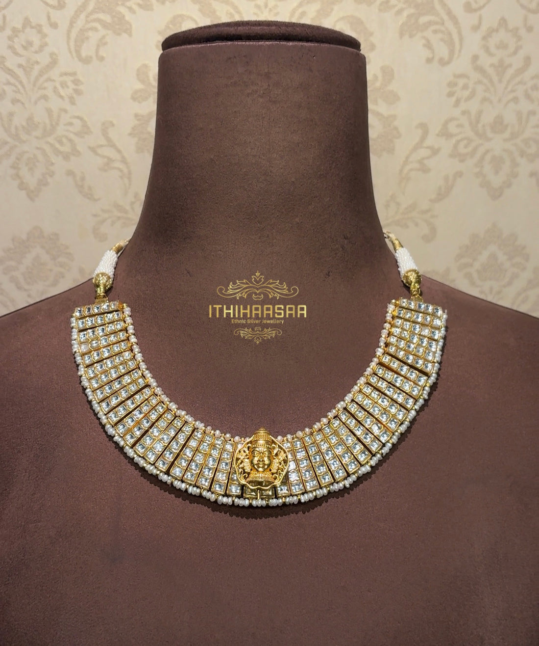 Ananya 10 in 1 Grand Antique Kundan Mango Mala