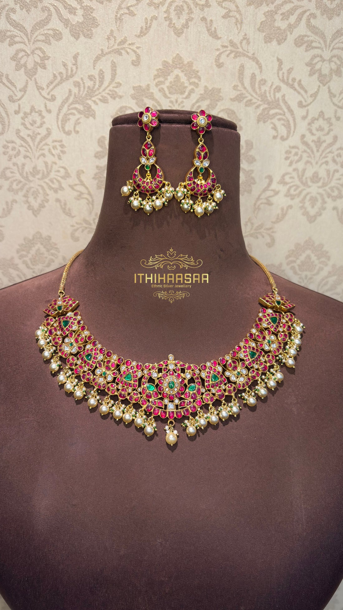 Swathika 2 in 1 Antique Kundan Necklace/ Choker