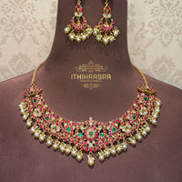 Swathika 2 in 1 Antique Kundan Necklace/ Choker