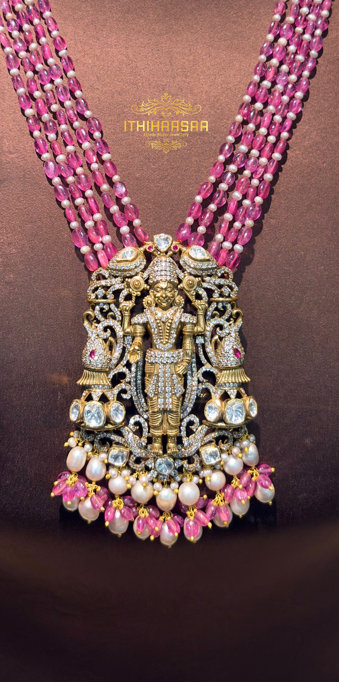 Divine Lord Balaji Tourmaline Necklace
