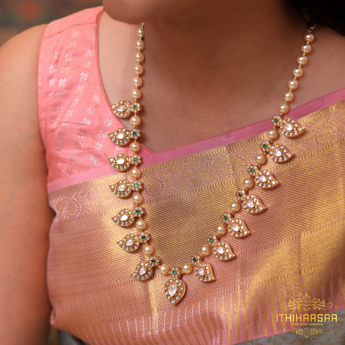 Double Sided Pearl Mango Mala Set