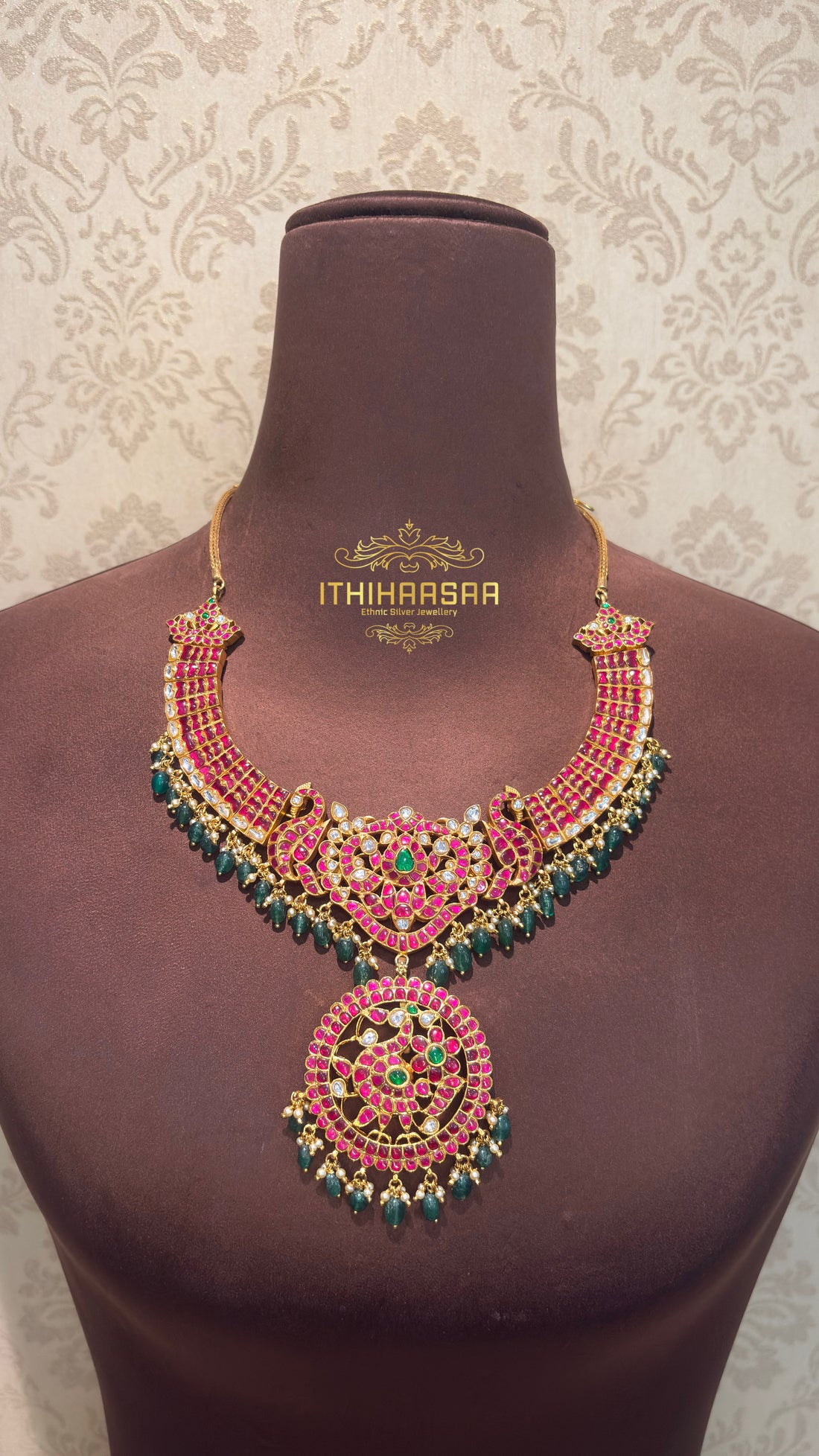 Padmika 3-in-1 Detachable Antique Kundan Necklace