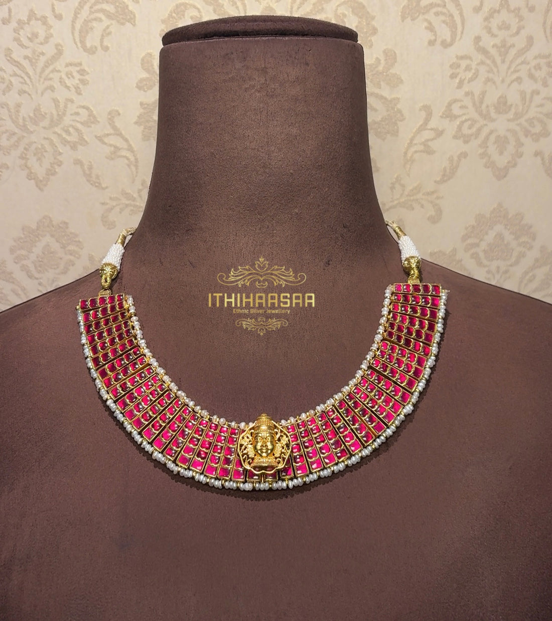 Ananya 10 in 1 Grand Antique Kundan Mango Mala