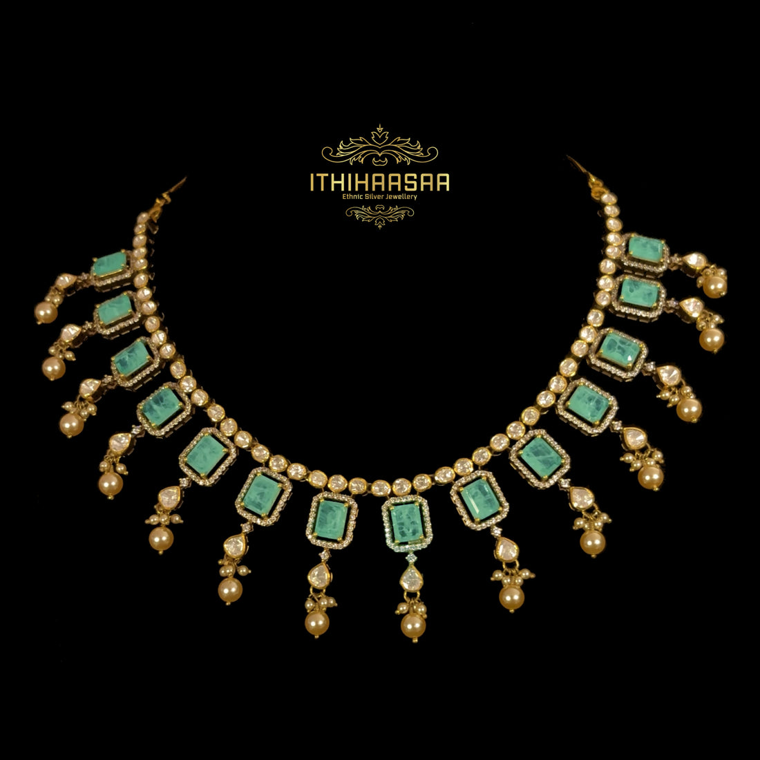 Rivaa Grand Russian Emerald Victorian Necklace