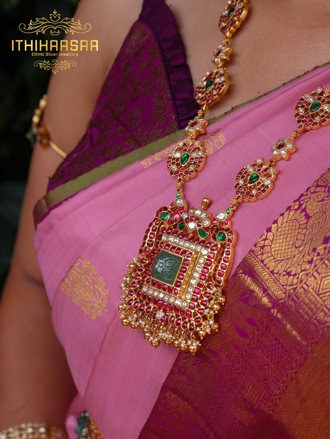 Padmavati - Grand Bridal Antique Kundan Long Haar