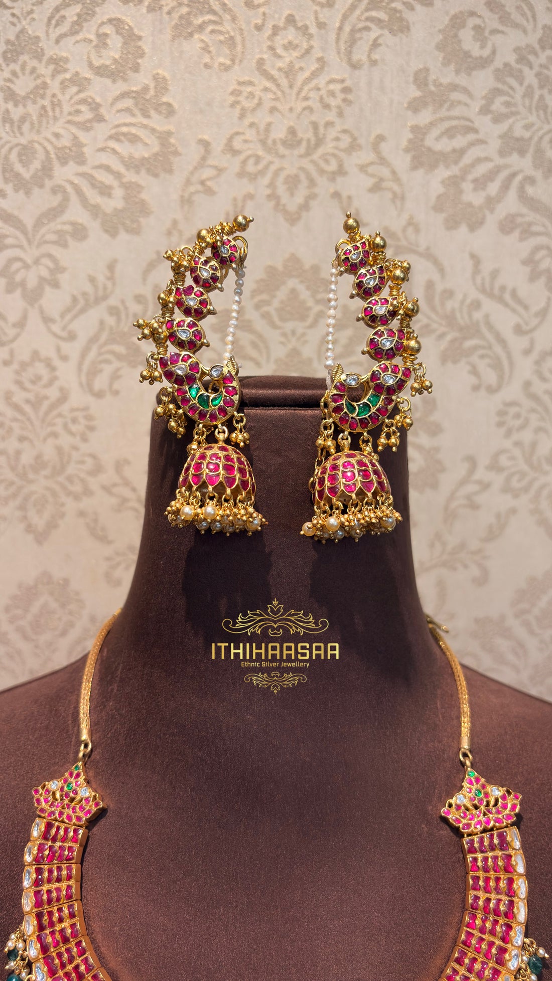 Padmika 3-in-1 Detachable Antique Kundan Necklace