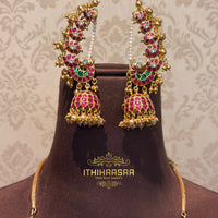 Padmika 3-in-1 Detachable Antique Kundan Necklace