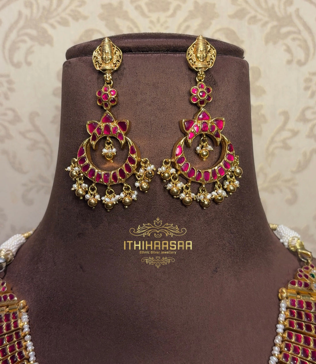 Ananya 10 in 1 Grand Antique Kundan Mango Mala