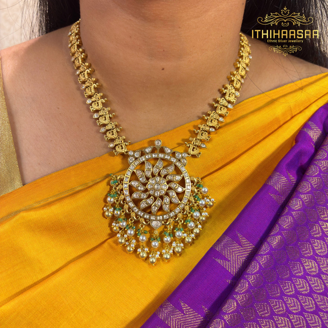 Yashika Uncut Polki Necklace