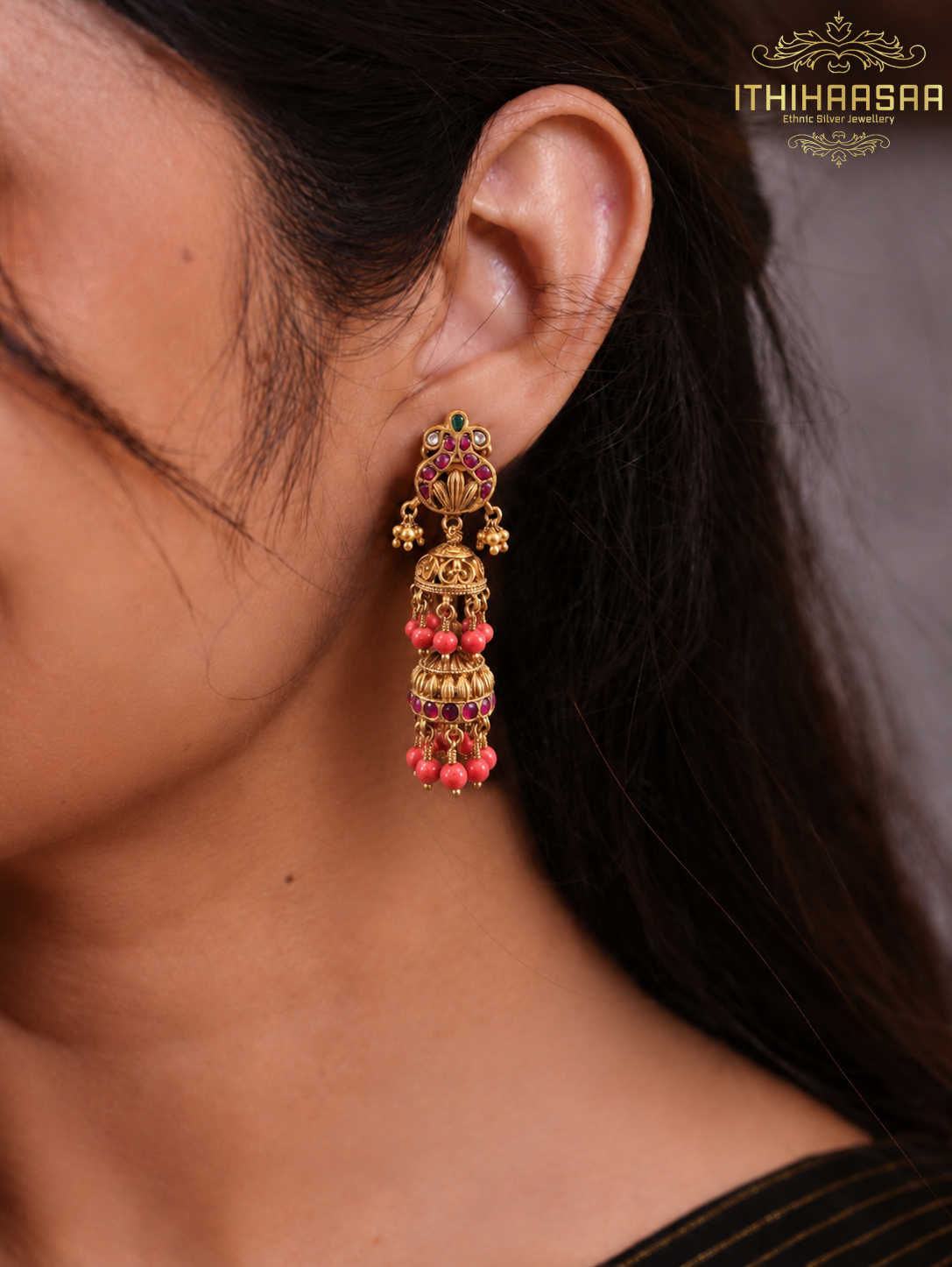 Antique Coral Earrings