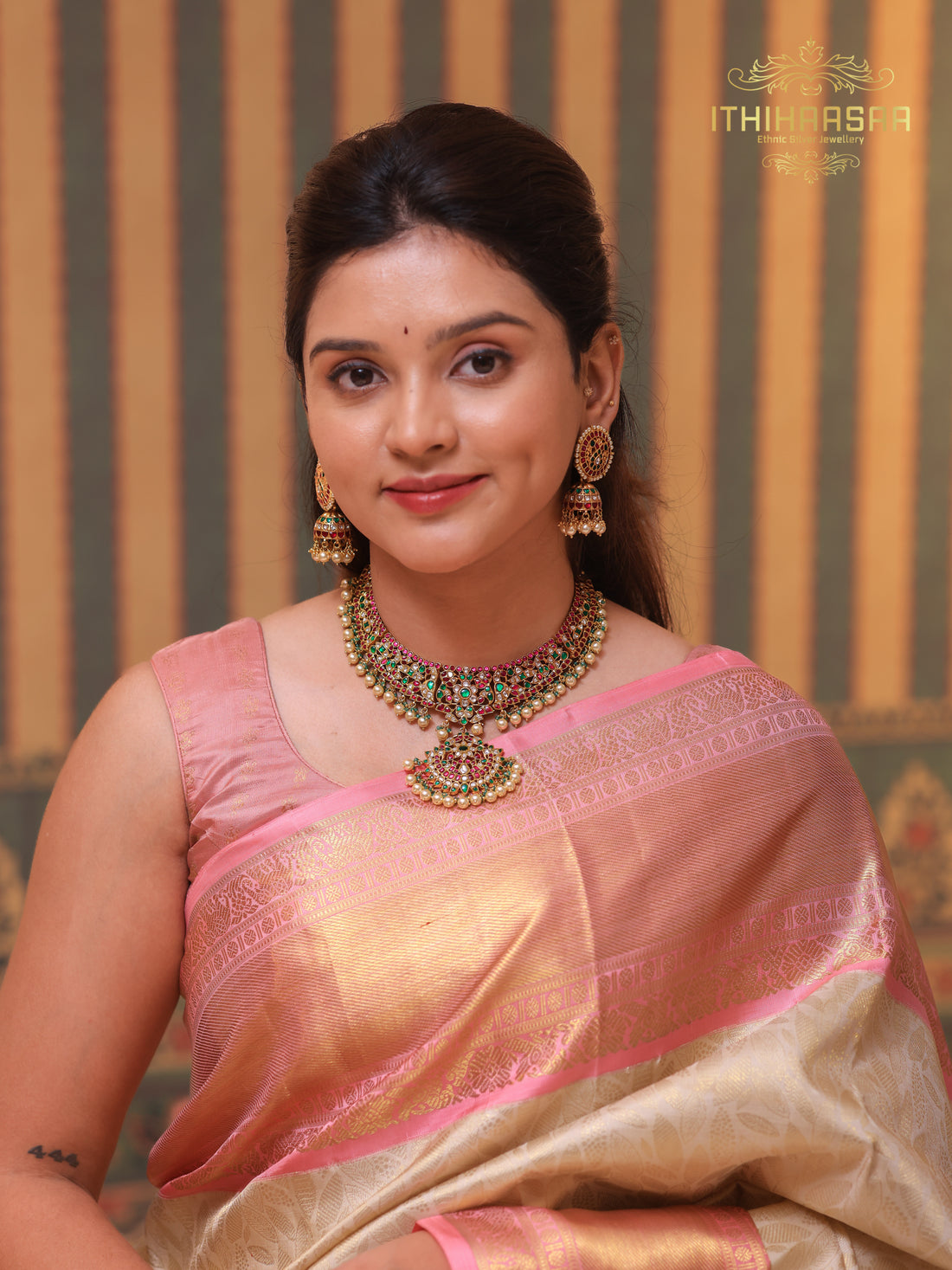 Keshika Statement Kundan Necklace Set