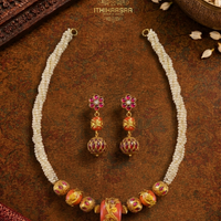 Thiya Pearl & Coral Necklace
