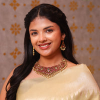 Adhini Antique Kundan Necklace
