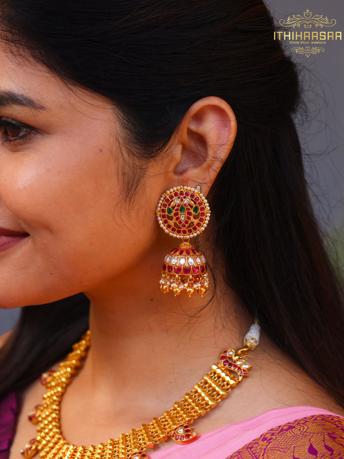 Samiksha - Grand Antique Kundan Necklace