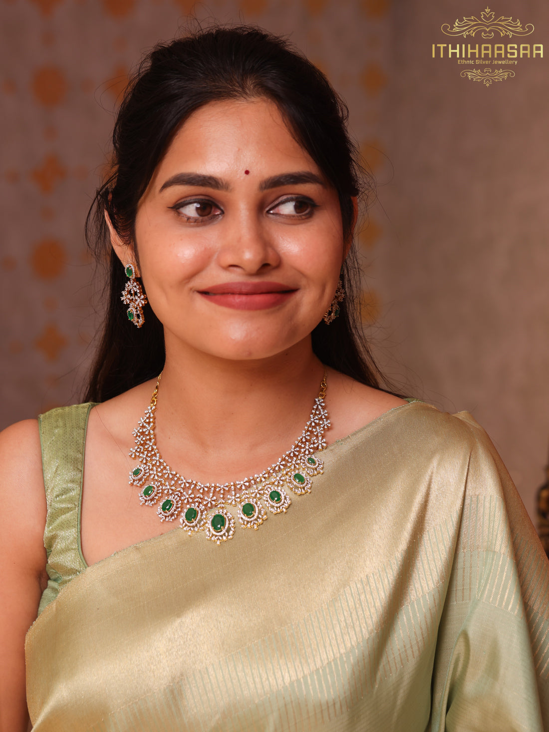 Nilaya CZ Statement Necklace