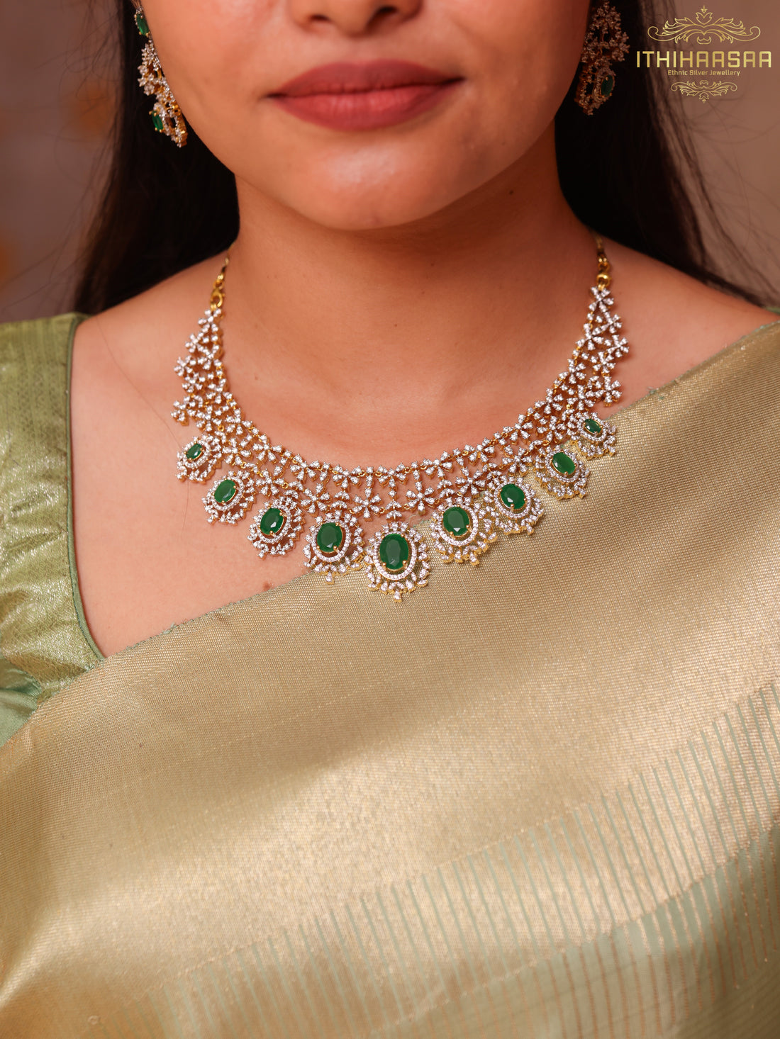 Nilaya CZ Statement Necklace