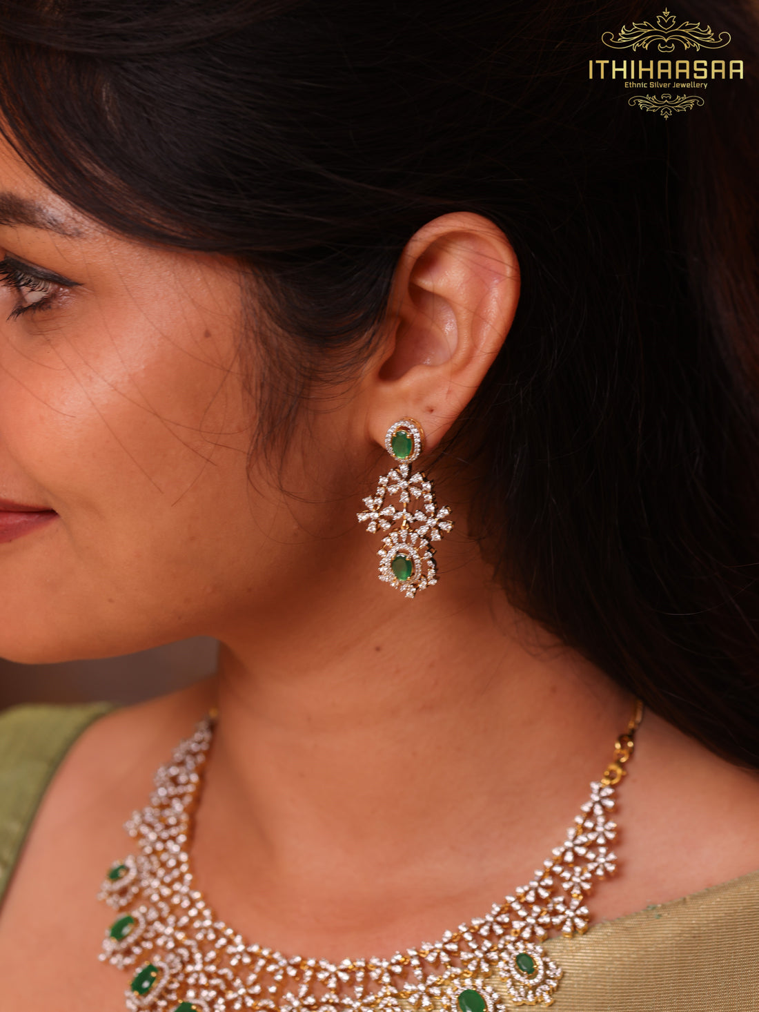 Nilaya CZ Statement Necklace