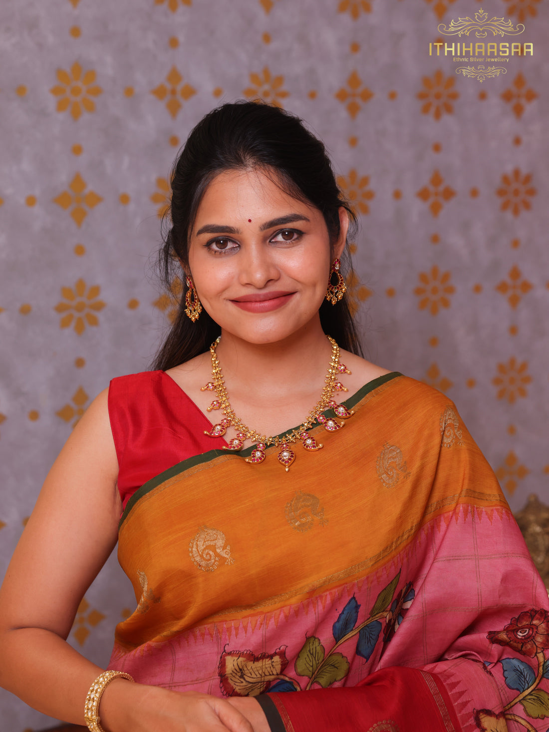 Aadhya Timeless 2-in-1 Reversible Kundan Mango Necklace