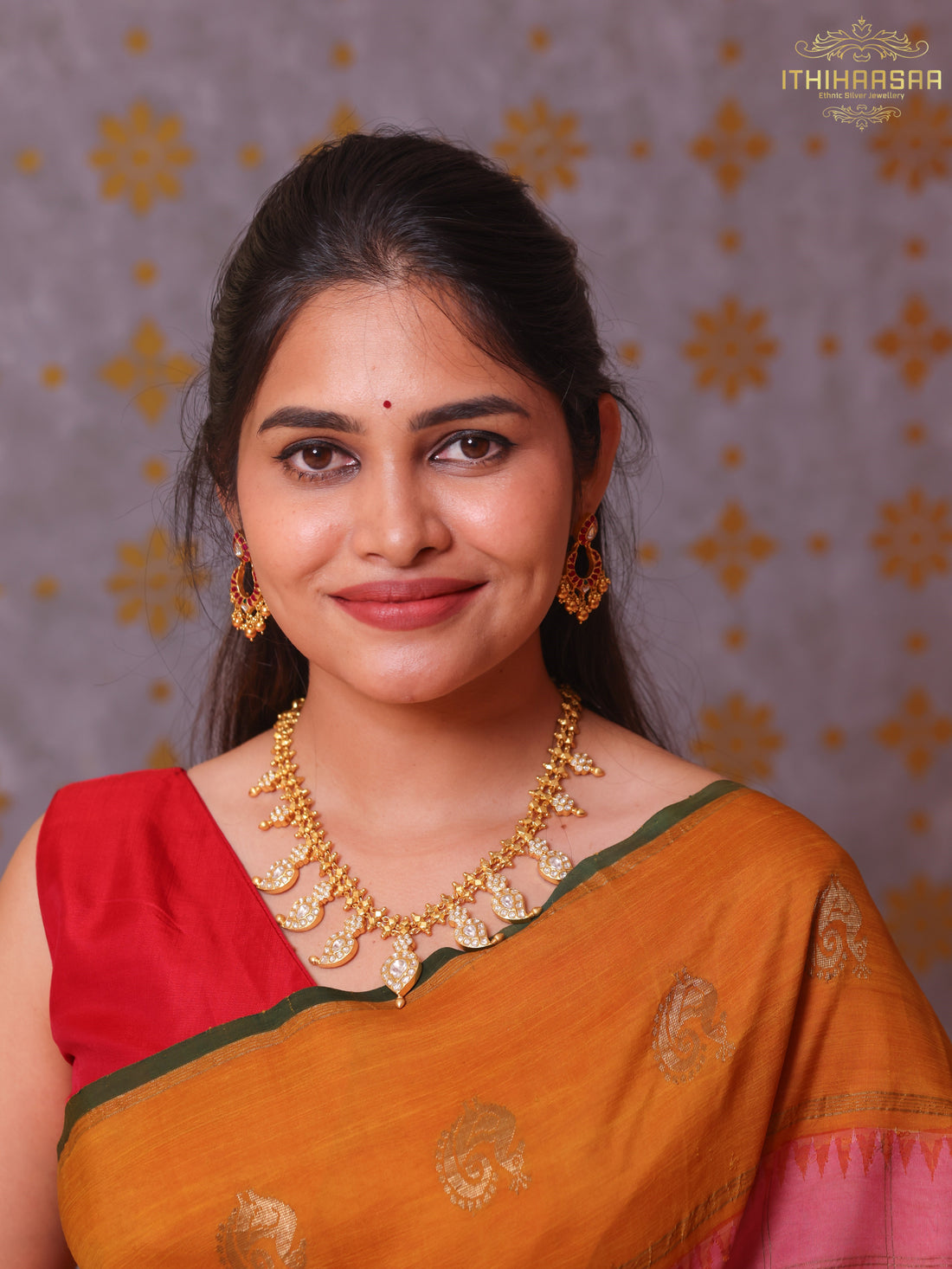 Aadhya Timeless 2-in-1 Reversible Kundan Mango Necklace